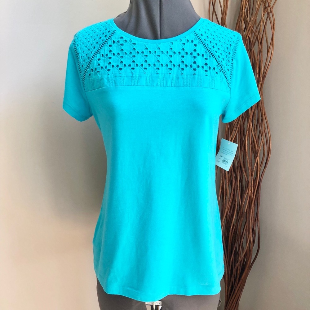 💵5 FOR $25💵 NWT Croft & Barrow Turquoise Top